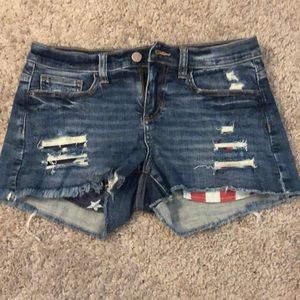 High Waist Jean Shorts